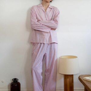 Le Pyjama Rayé Rose et Blanc (Style "Tekla")