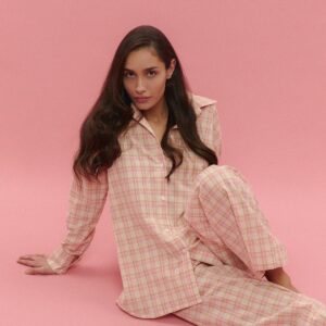 Ensemble de pyjama à carreaux